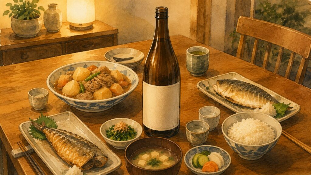 久保田 百寿 晩酌 食卓 特別本醸造